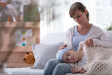 leukämie kind mit mutter